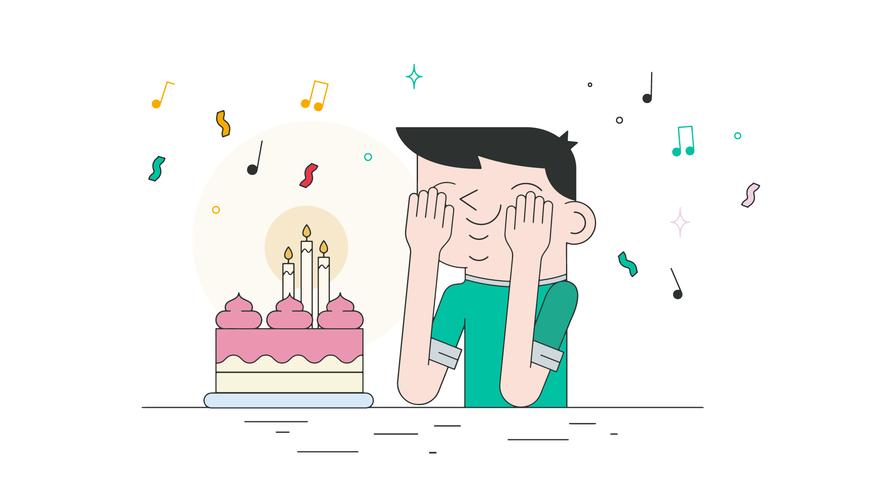 Birthday Cake Vector