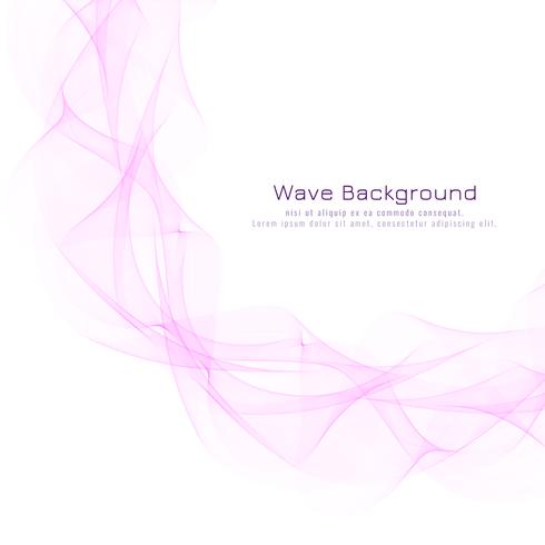 Abstract pink wavy modern background design vector