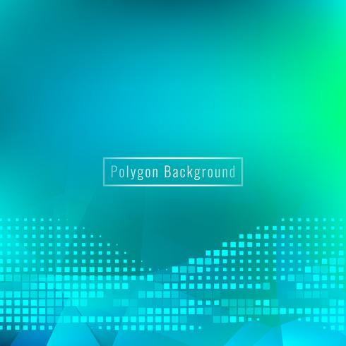 Abstract blue polygon background vector