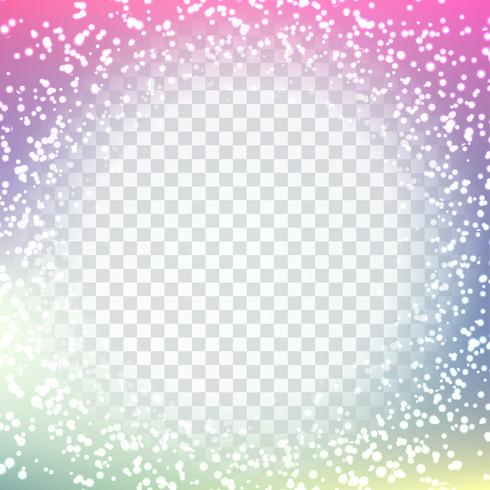 Abstract modern glittering design on transparent background vector