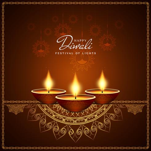 Abstract Happy Diwali vector background