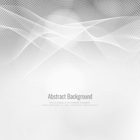 Abstract elegant grey color wave background vector