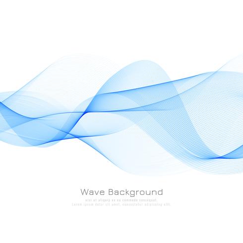 Fondo abstracto de la onda azul vector