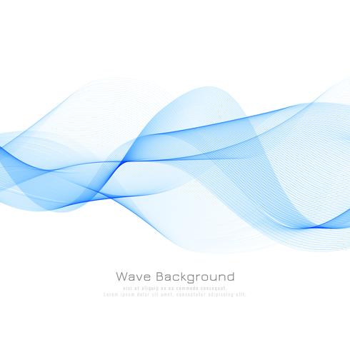 Abstract blue wave background vector