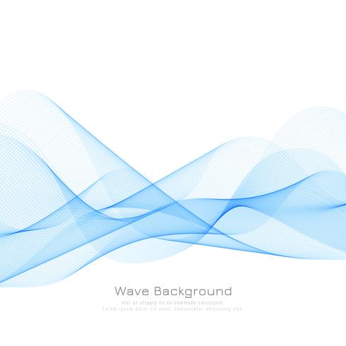 Abstract blue wave background vector