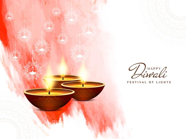 Abstract Happy Diwali elegant background vector