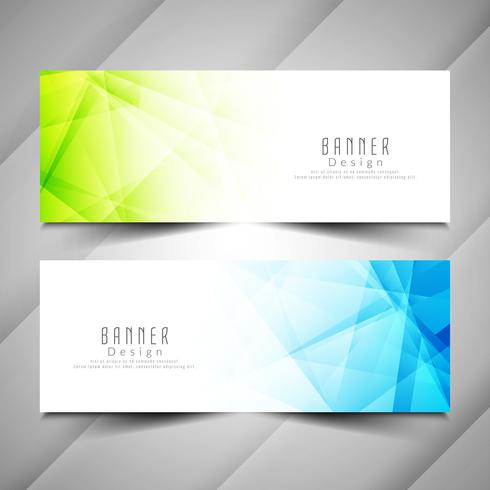 Abstract modern banners set vector