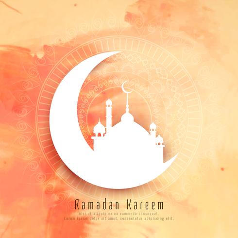 Abstract Ramadan Kareem elegant background vector