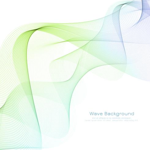 Abstract colorful wave background vector