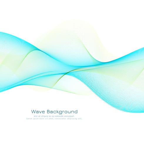 Abstract stylish wave background vector