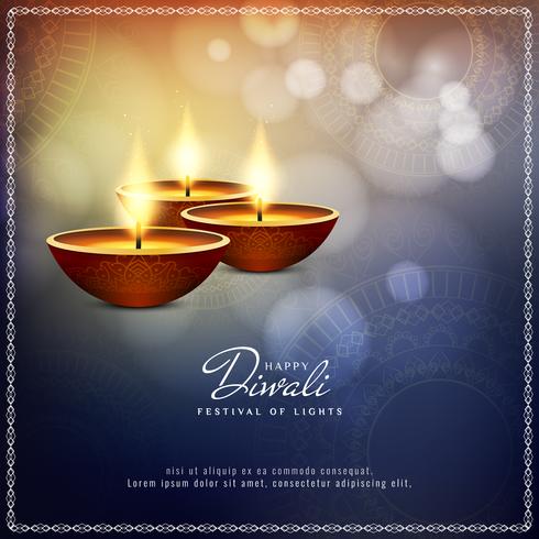 Abstract Happy Diwali religious background vector