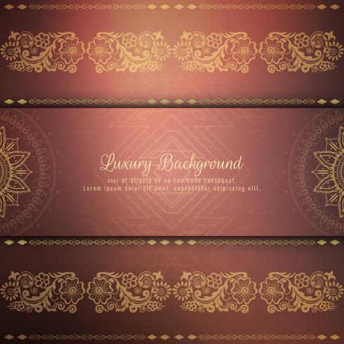 Abstract stylish decorative luxury background vector