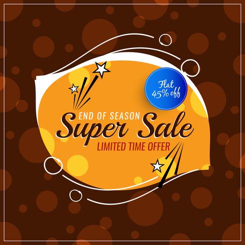 Abstract colorful super sale background vector