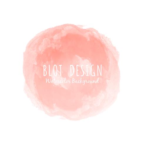 Abstract watercolor blot design background vector