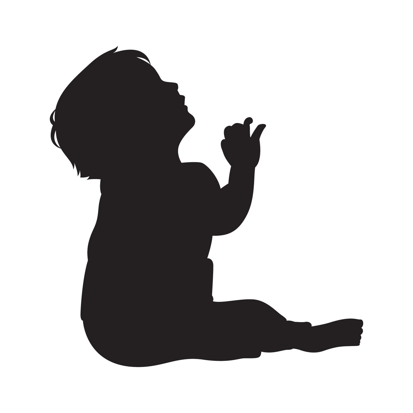 Little Girl Silhouette SVG