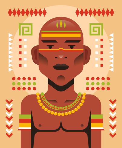 Indigenous People Illustration vector