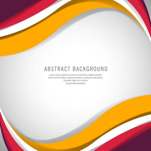 Abstract colorful creative wave background vector