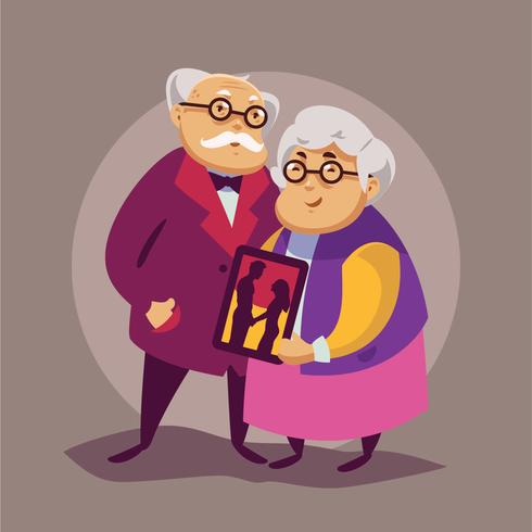 grandparents vector