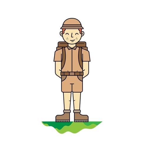 Jungle Explorer Vector