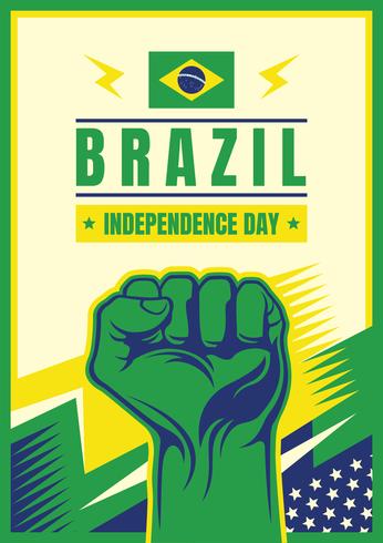 Día de la independencia de Brasil vector