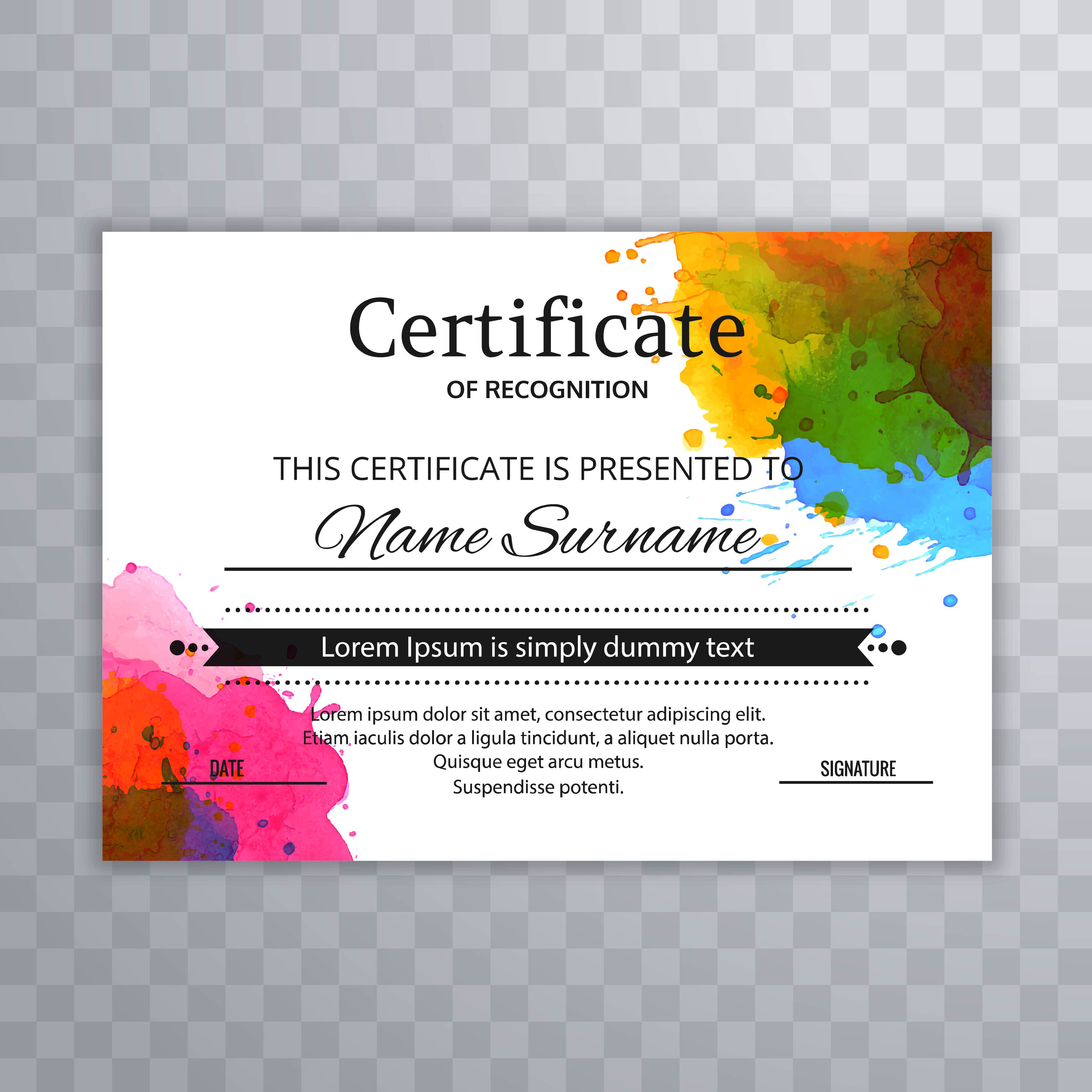 Design A Certificate Template