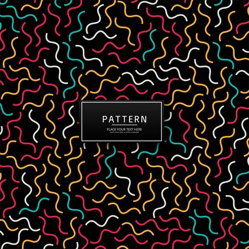 Abstract colorful geometric lines pattern design vector