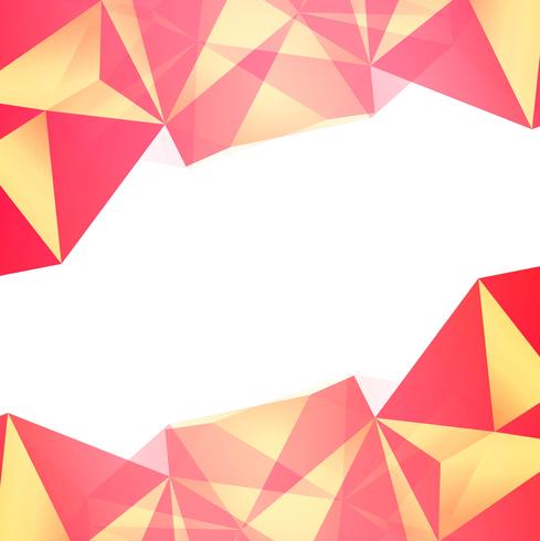 Abstract colorful polygon background vector