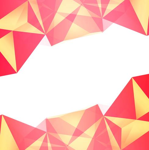 Abstract colorful polygon background vector