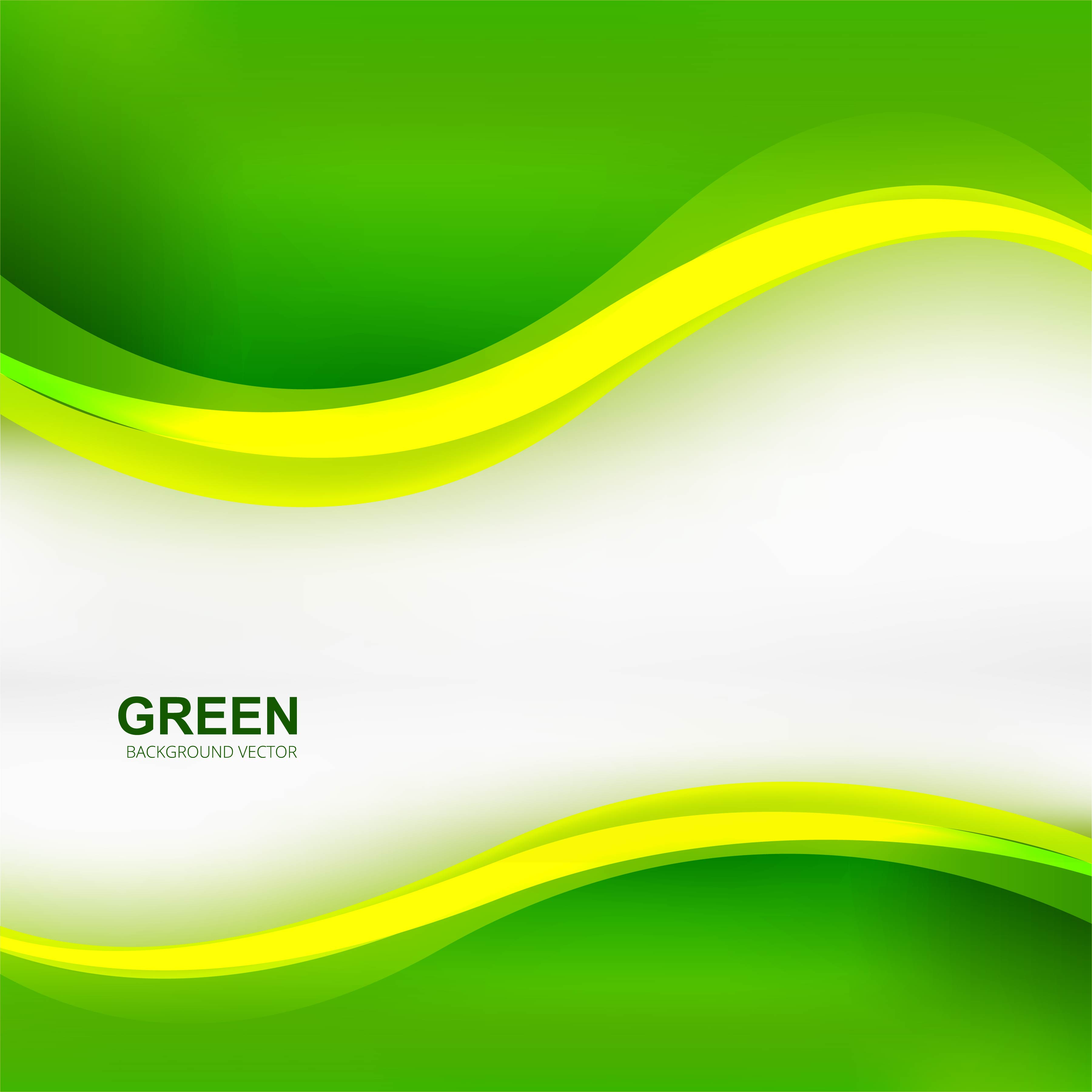 Green Wave Vector Png