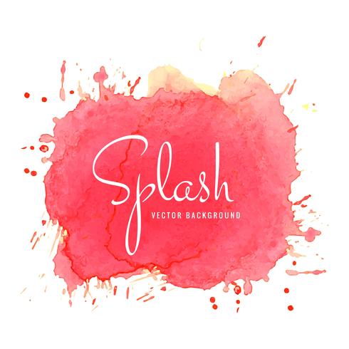 Watercolor colorful splash design vector