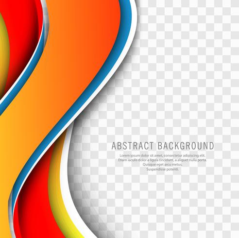 Abstract stylish colorful business wave background vector