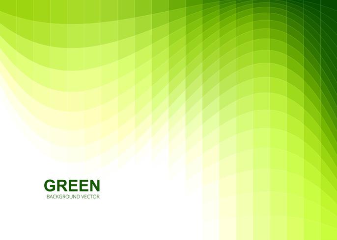 Modern green wavy mosaic background vector