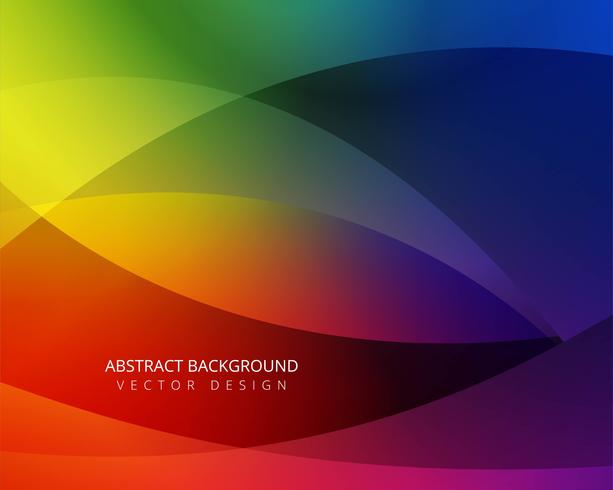 Abstract colorful wave background vector