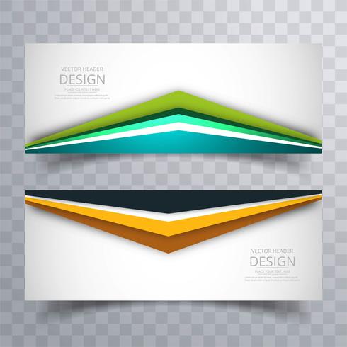 Abstract creative colorful bright banners set vector