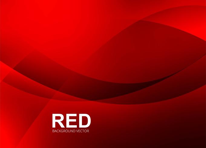 Fondo abstracto elegante onda roja vector