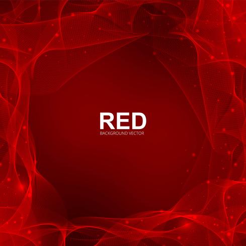 Fondo abstracto elegante onda roja vector