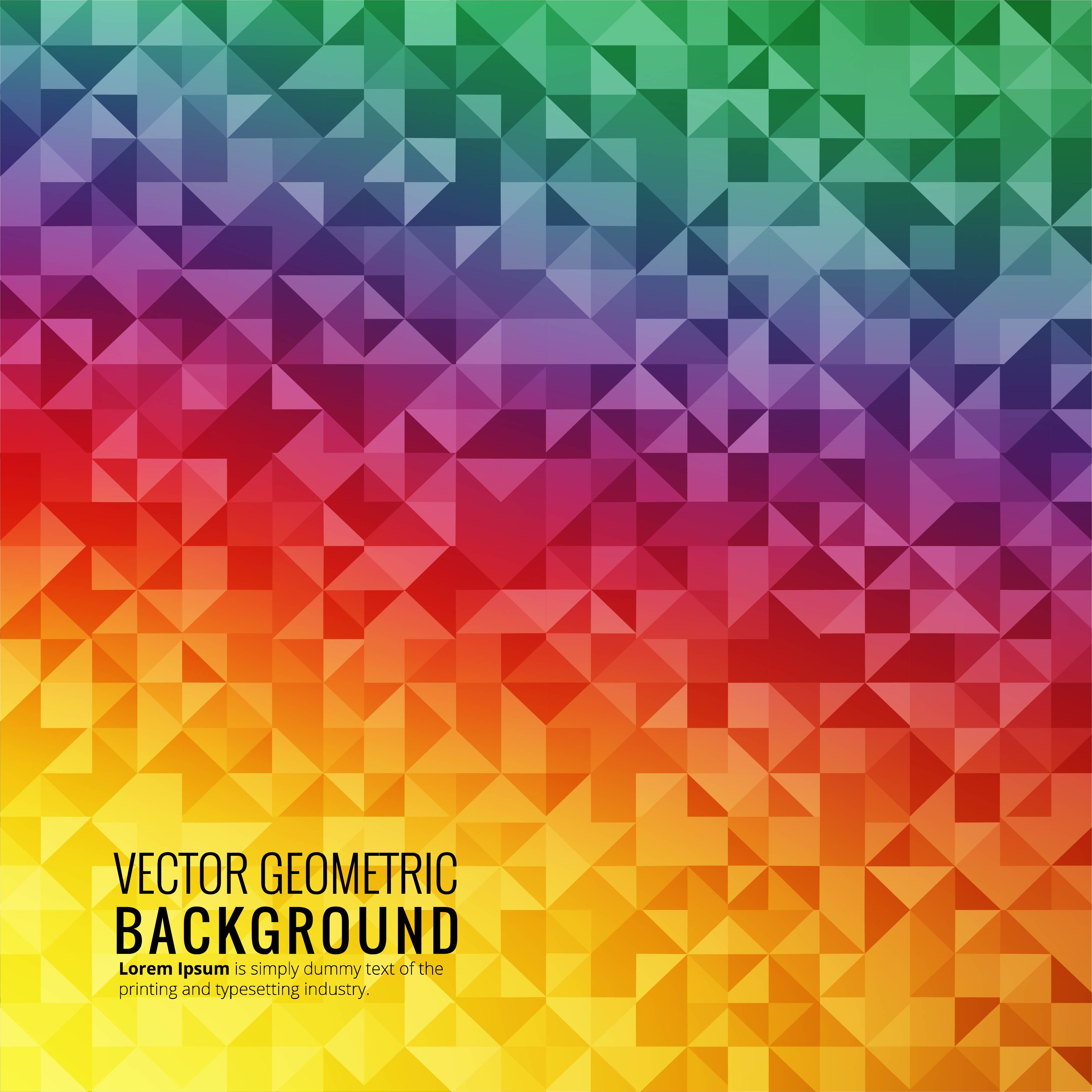 Abstract colorful geometric  background vector  241553 Vector  Art  at Vecteezy