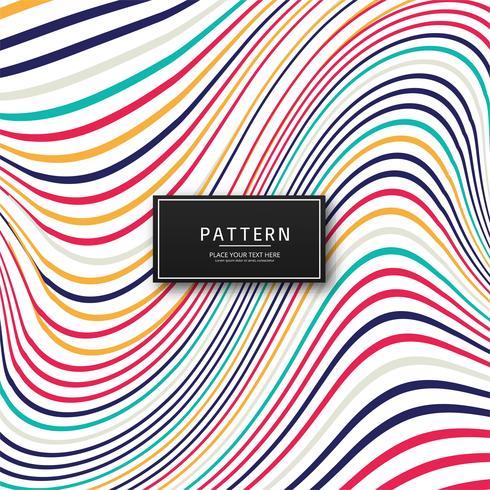 Abstract colorful stylish lines background vector