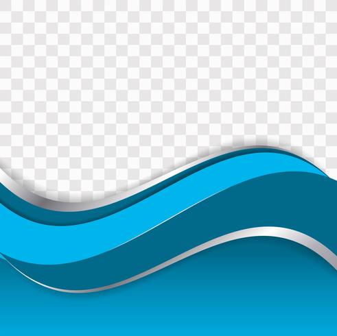 Abstract stylish business wave transparent background vector