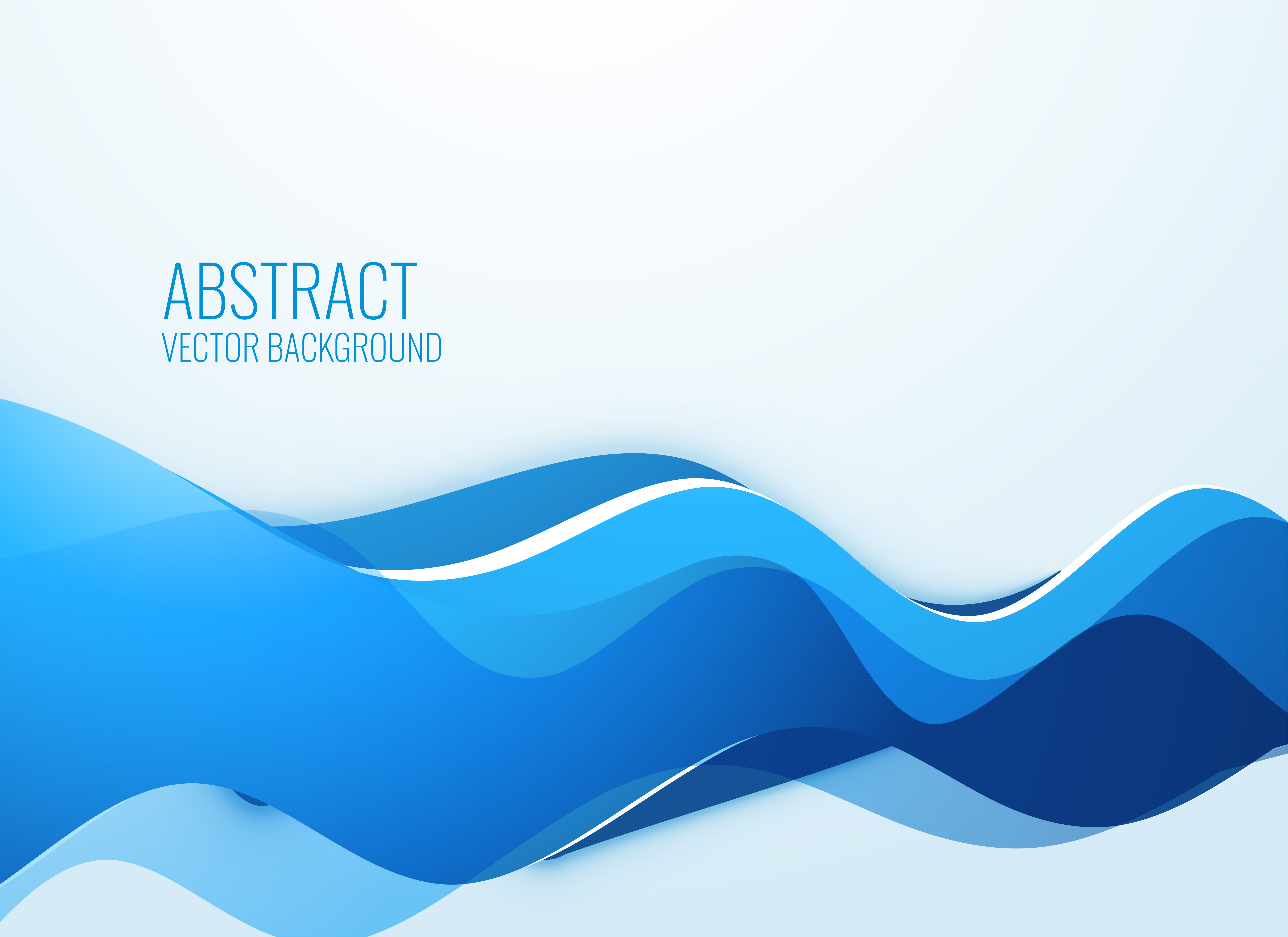 stylish blue wavy abstract background Download Free Vector Art, Stock