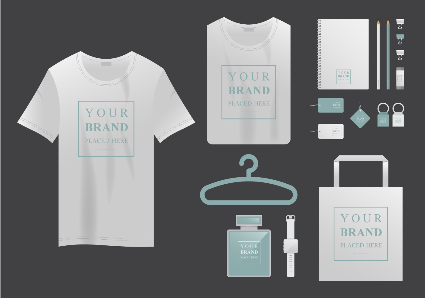 Download Realistic T-Shirt Mock Up and Company Branding - Download ...