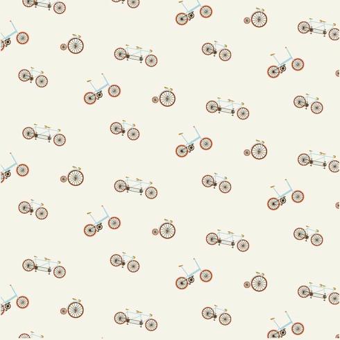 Bicycle Evolution Pattern vector