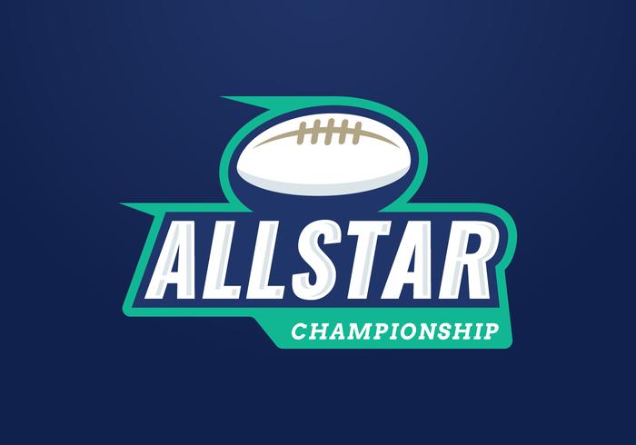 All Star Championship Emblem vector