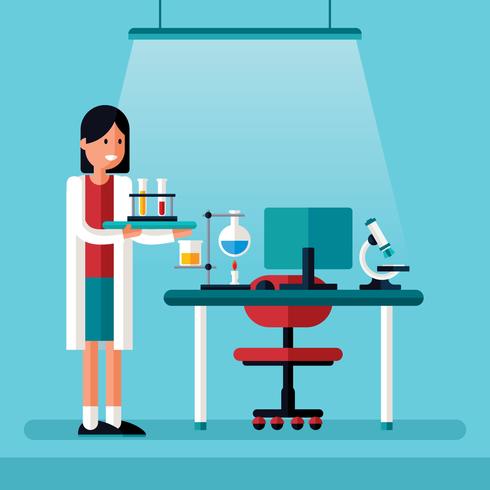 Female Scientist vector