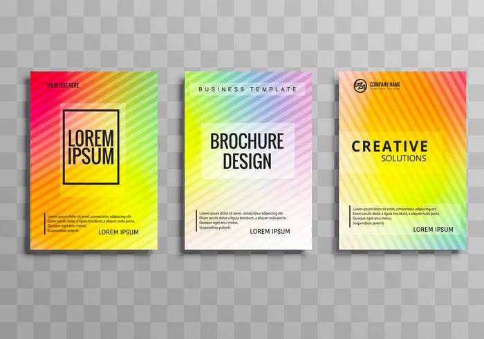 Modern Colorful Business Brochure Template Set Download Free Vectors Clipart Graphics Vector Art
