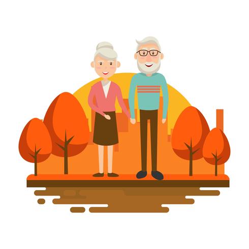 Grandparents Cartoon Vector