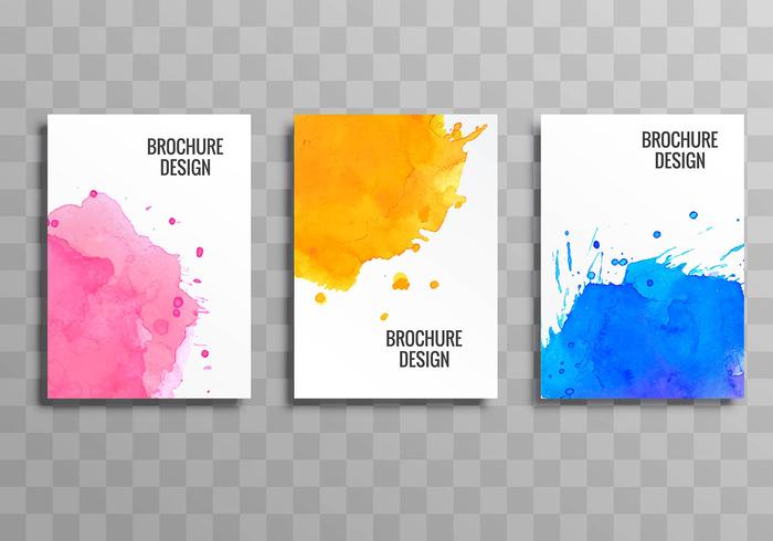 Abstract business brochure colorful template background vector