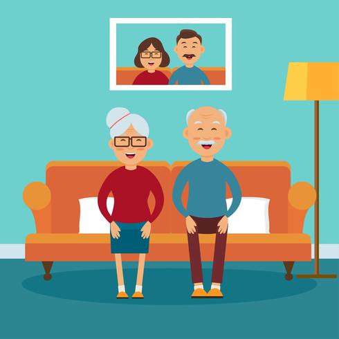 Grandparents Family Vector