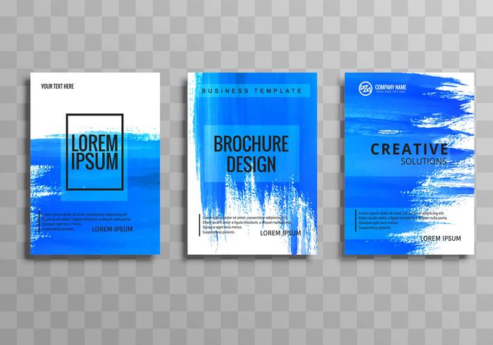 Abstract buisness brochuse template set design vector