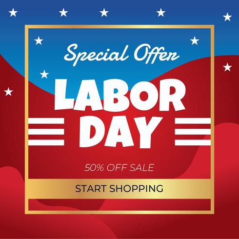 Labor Day Sale vector